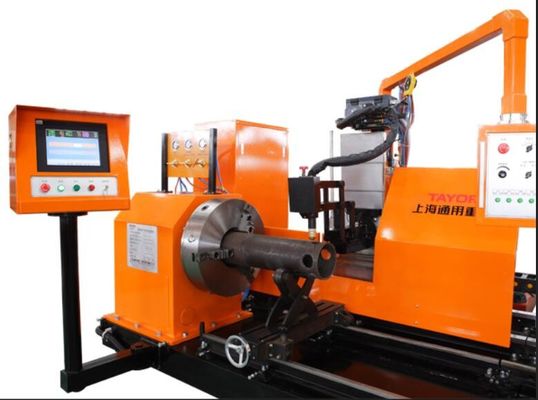 PLC Control Pipe Cutting Machine 0.5 - 100mm With AutoCAD Software Support