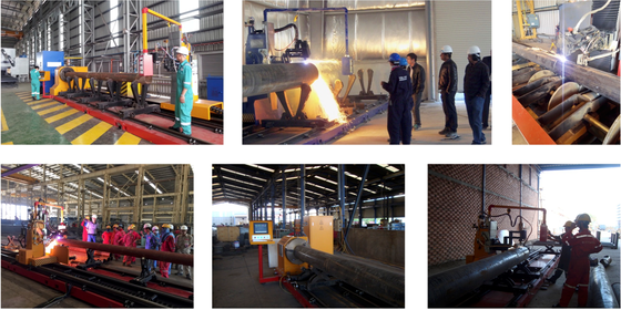 CNC 5 Axis Round Pipe Plasma Cutting Machine CNCXG1200-V 12000W 500-1050mm Profile Cutter