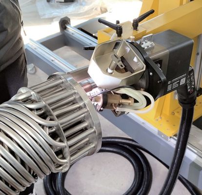 400Amp Allposition-Rohr-zu-Rohrblatt-Schweißmaschine mit Berührungsbildschirmsteuerung für das Schweißen von Wärmetauschern